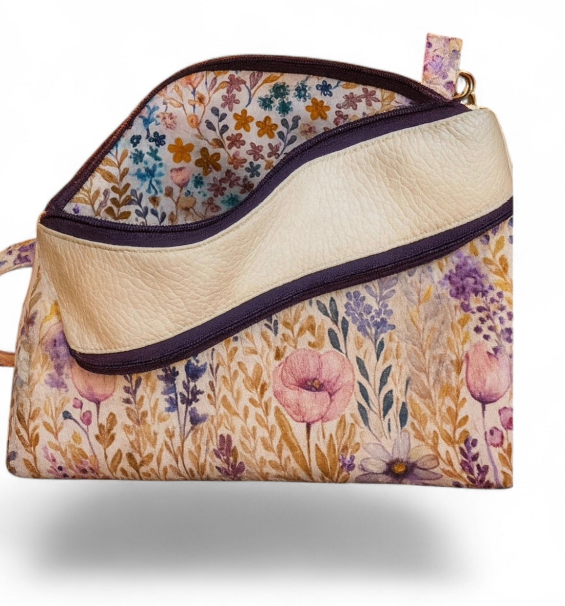 -Sinfonia Floreale - Pochette doppia Zip -