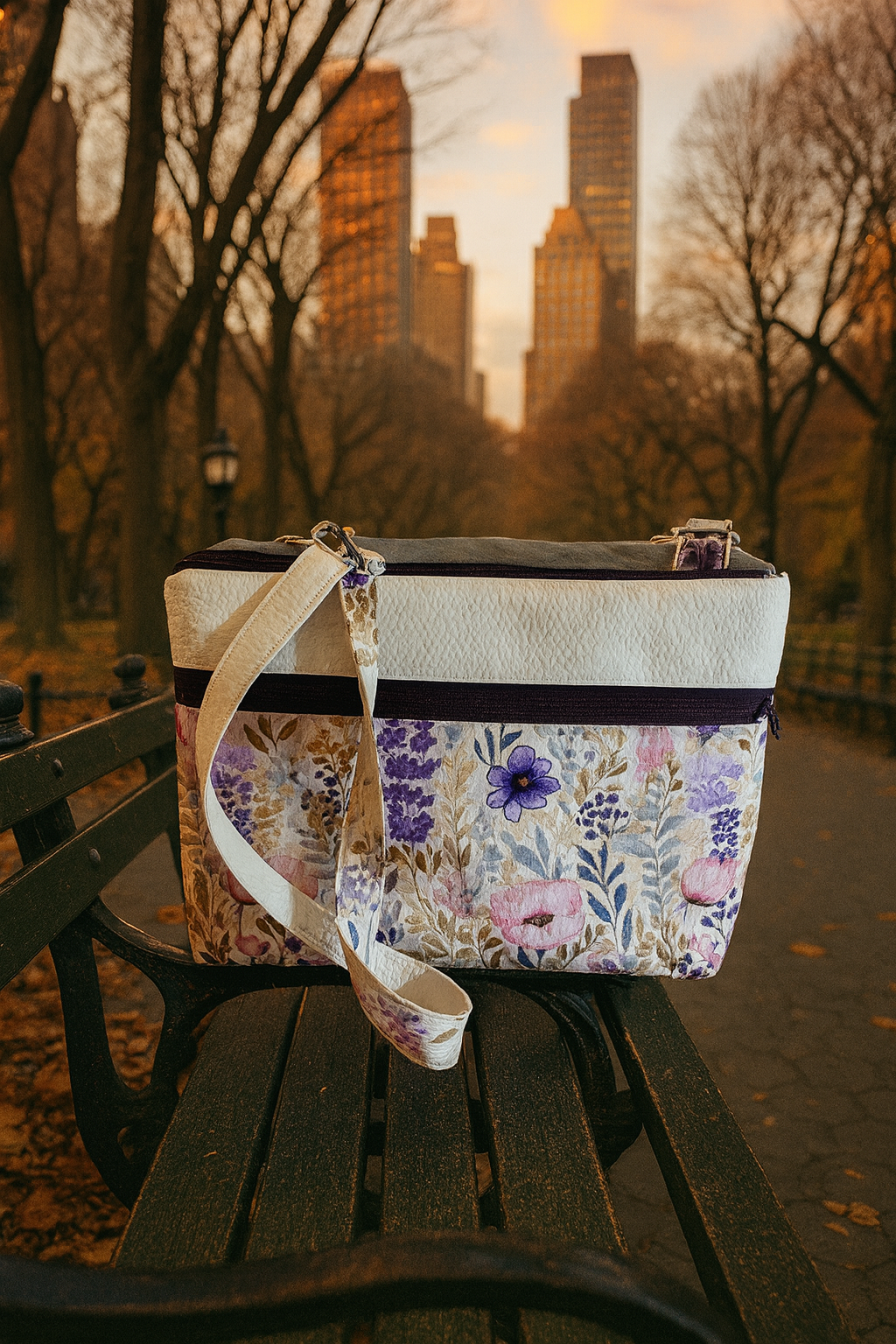 -Sinfonia Floreale - Pochette doppia Zip -