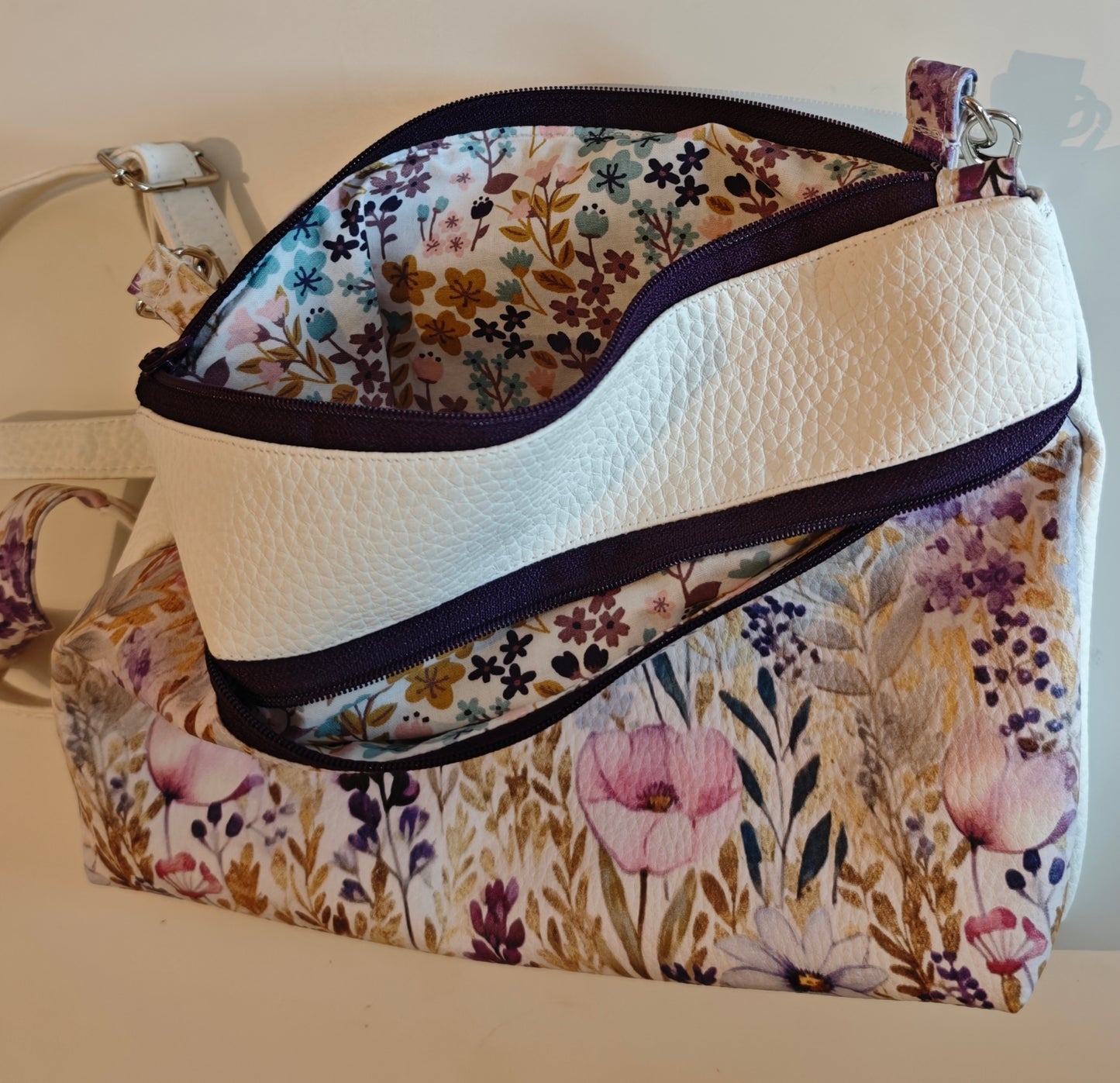 -Sinfonia Floreale - Pochette doppia Zip -